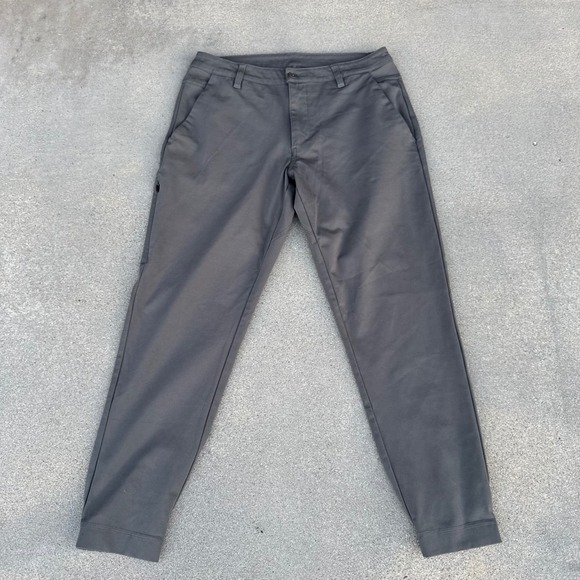 BYLT Premium Basics Other - BYLT Premium Basics Everyday Pant Mens 34 Charcoal Grey Tapered Chino‎ Trouser